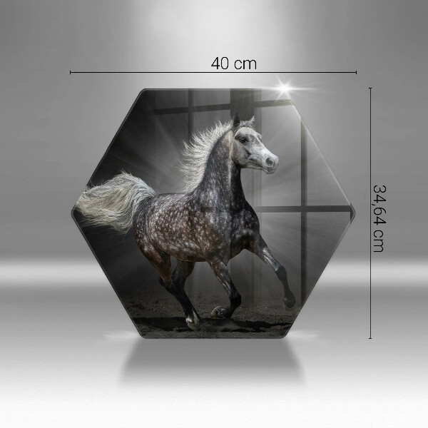 Tabla de cortar de vidrio Caballo al galope