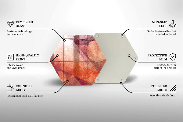 Tabla de cortar de vidrio Arte abstracto