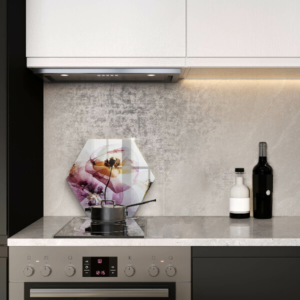 Tabla de cortar de vidrio Flores delicadas