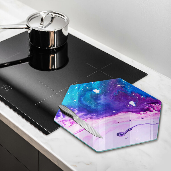 Tabla de cortar de vidrio Tintas de abstracción