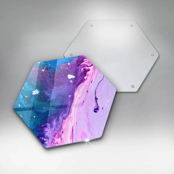 Tabla de cortar de vidrio Tintas de abstracción