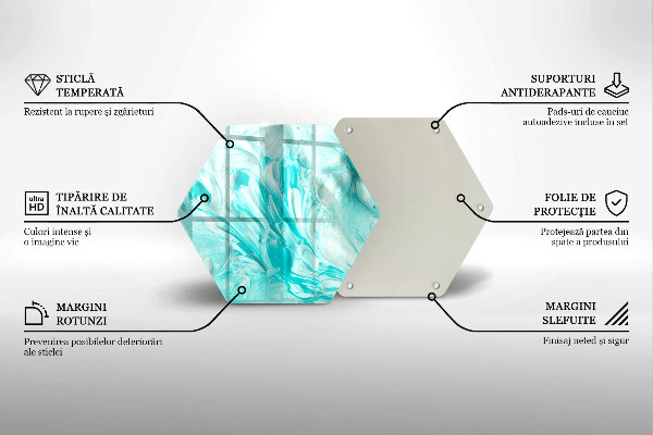 Tabla de cortar de vidrio Pinturas de abstraccion