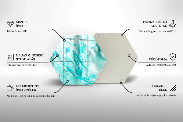 Tabla de cortar de vidrio Pinturas de abstraccion