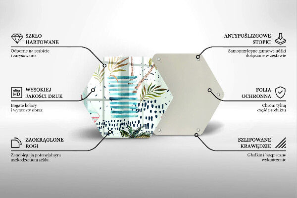 Tabla de cortar de vidrio Ilustraciones de vacaciones
