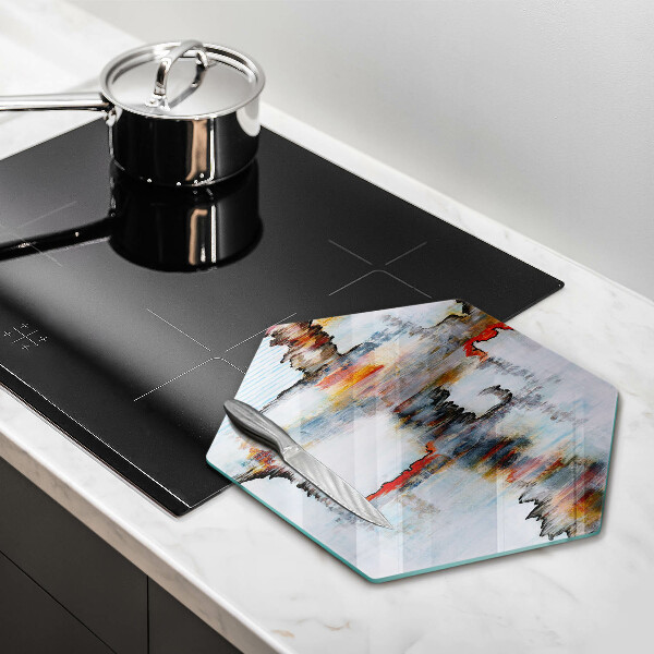 Tabla de cortar de vidrio Pinturas de abstraccion