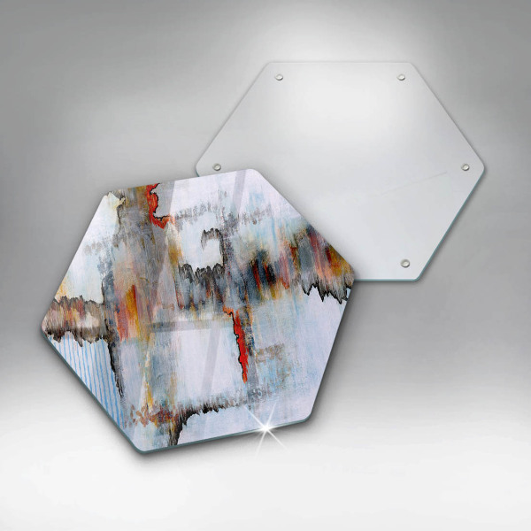 Tabla de cortar de vidrio Pinturas de abstraccion