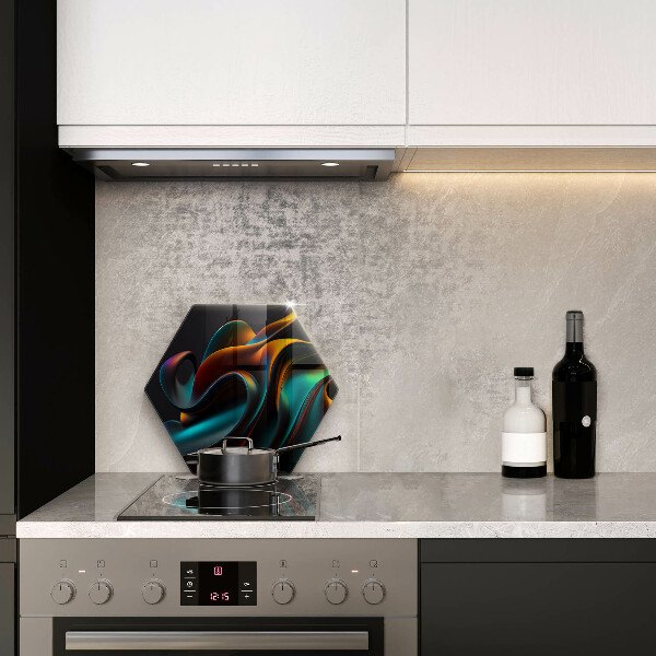 Tabla de cortar de vidrio Abstracción colorida