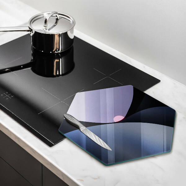 Tabla de cortar de vidrio Formas abstractas