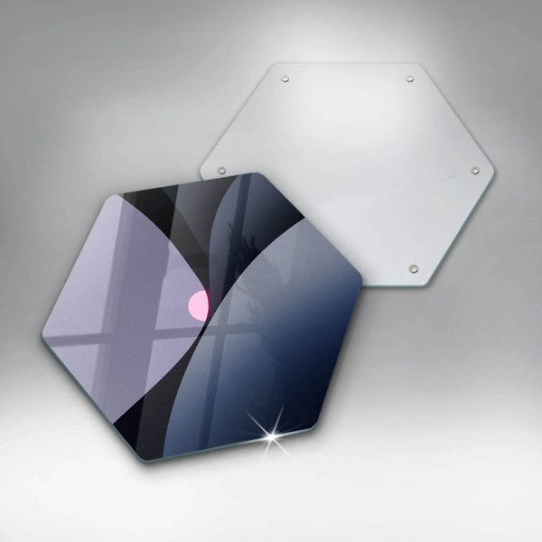 Tabla de cortar de vidrio Formas abstractas