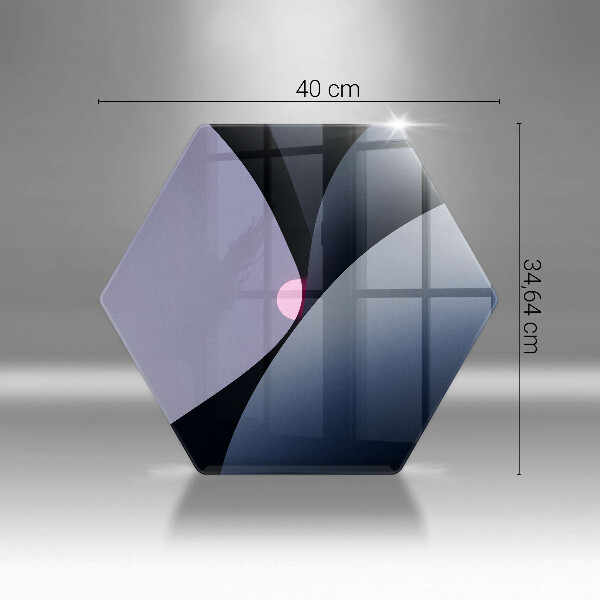 Tabla de cortar de vidrio Formas abstractas