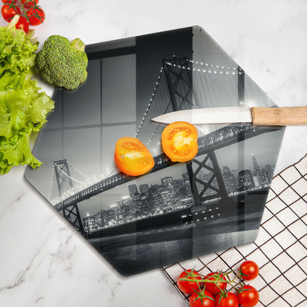 Tabla de cortar de vidrio Puente benjamín franklin