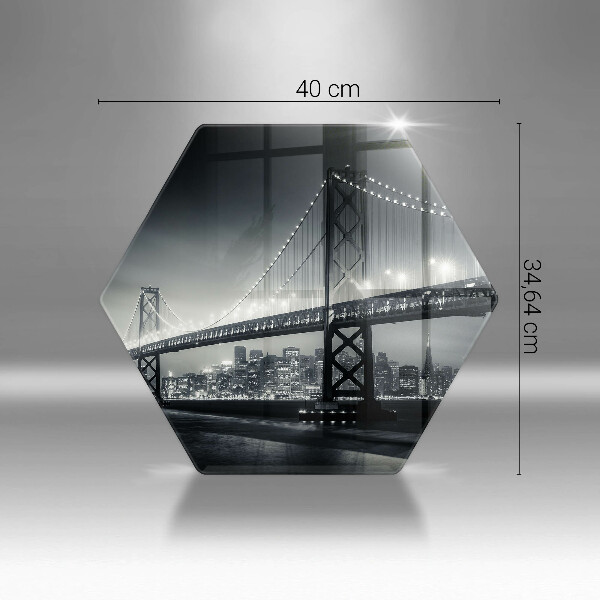 Tabla de cortar de vidrio Puente benjamín franklin