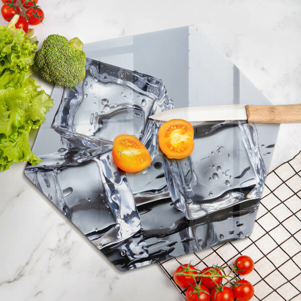 Tabla de cortar de vidrio Cubos de hielo