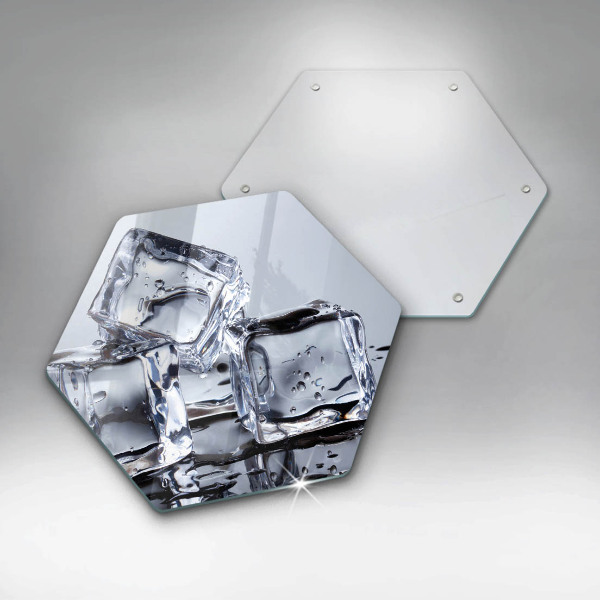 Tabla de cortar de vidrio Cubos de hielo