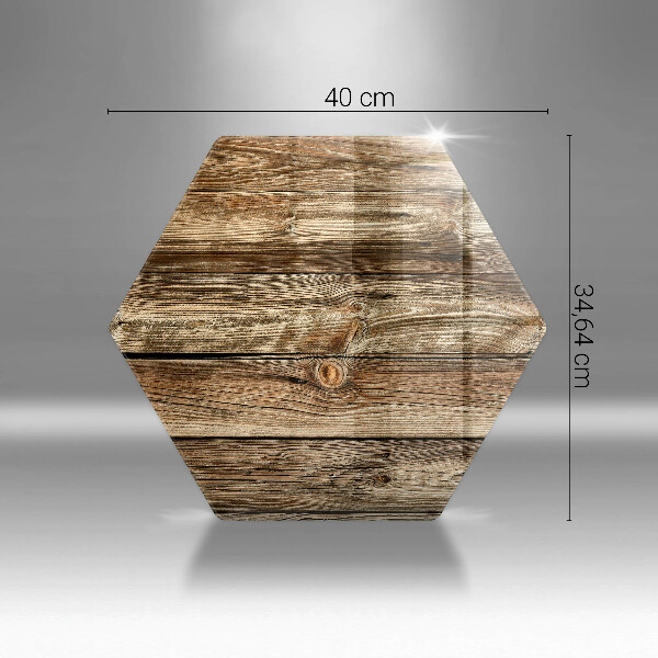 Tabla de cortar de vidrio Textura de tablón de madera