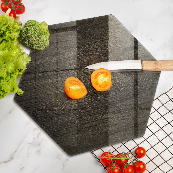 Tabla de cortar de vidrio Textura de corteza de madera