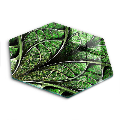 Tabla de cortar de vidrio Estructura de las venas de la hoja