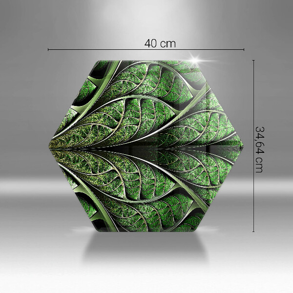 Tabla de cortar de vidrio Estructura de las venas de la hoja