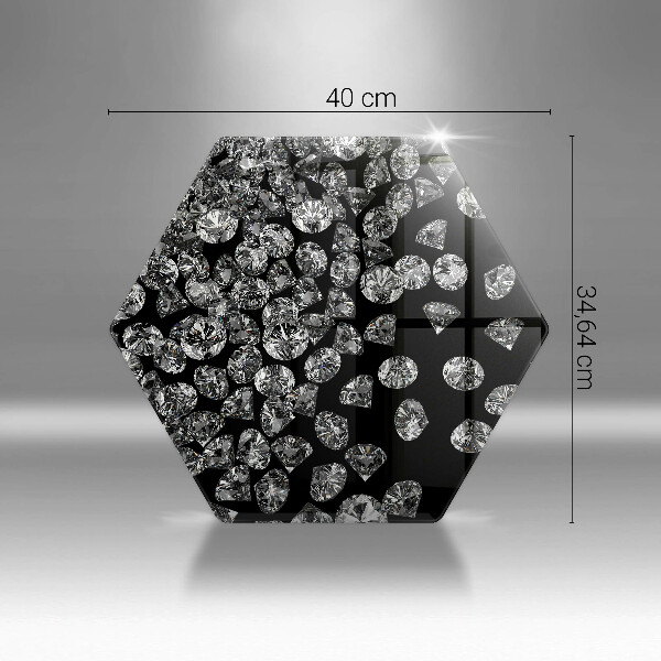 Tabla de cortar de vidrio Diamantes diamantes