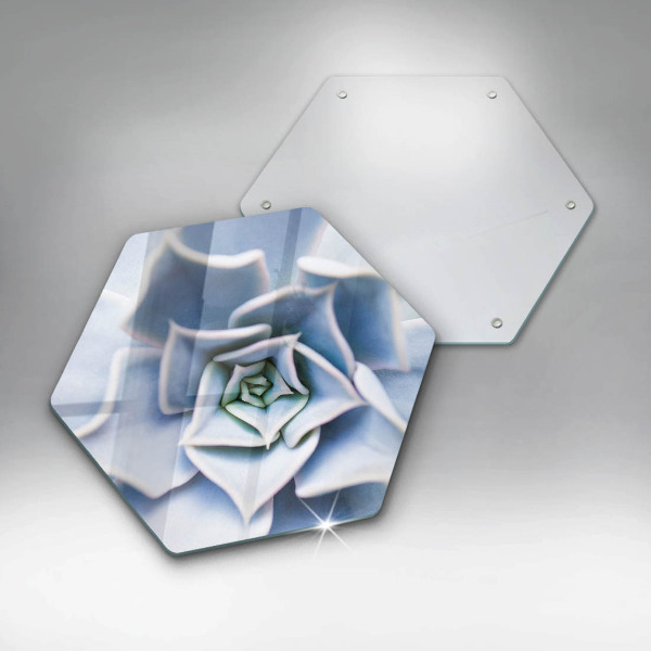 Tabla de cortar de vidrio Planta de flores