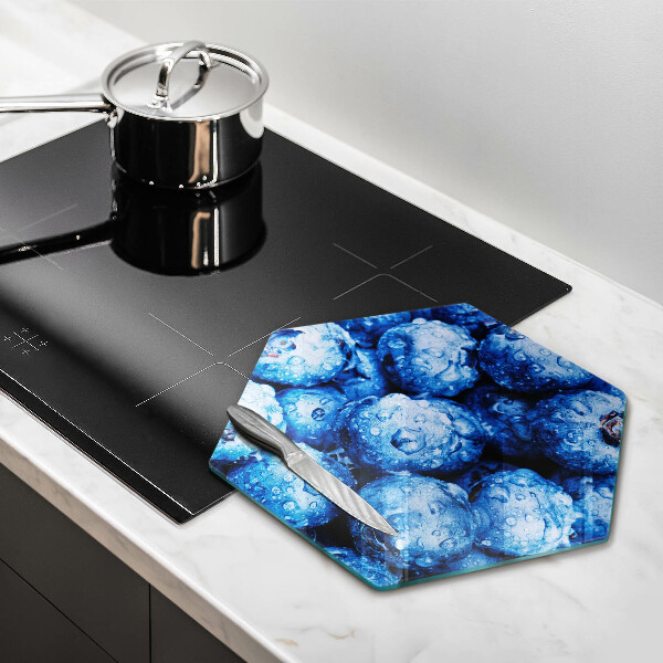 Tabla de cortar de vidrio Arándanos jugosos