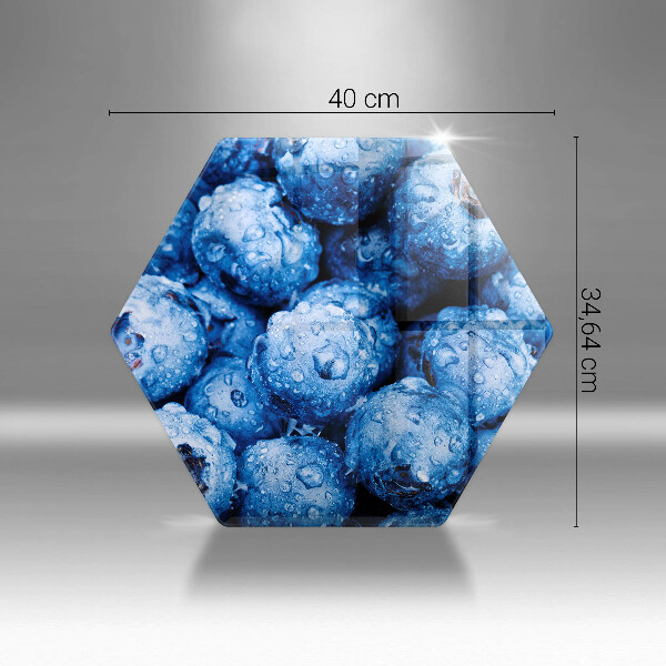 Tabla de cortar de vidrio Arándanos jugosos