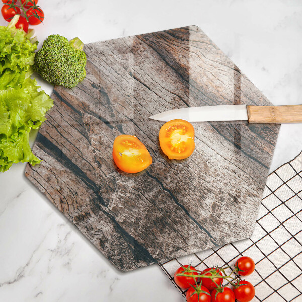 Tabla de cortar de vidrio Estructura de madera