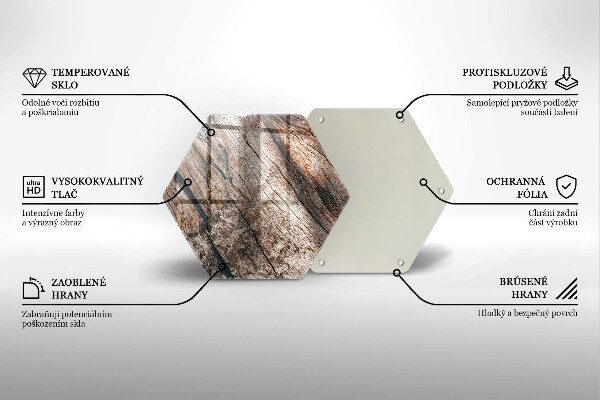 Tabla de cortar de vidrio Estructura de madera