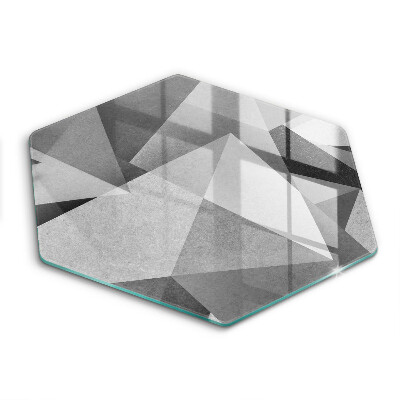 Tabla de cortar de vidrio Abstracción nítida concreta