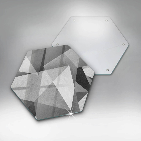 Tabla de cortar de vidrio Abstracción nítida concreta