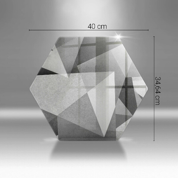 Tabla de cortar de vidrio Abstracción nítida concreta