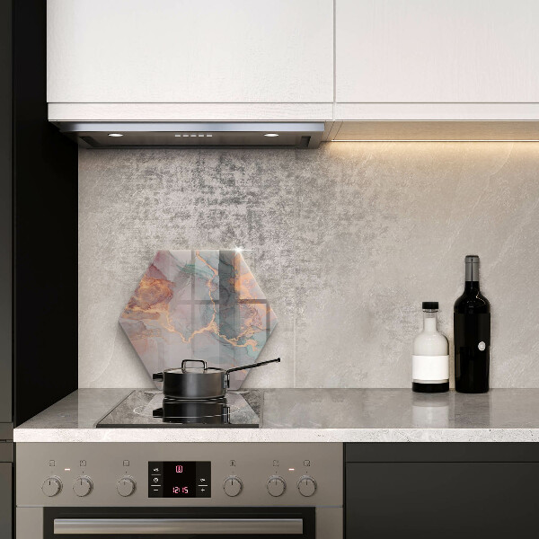 Tabla de cortar de vidrio Mármol con oro