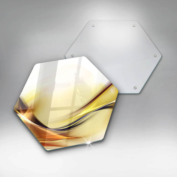 Tabla de cortar de vidrio Líneas abstractas de luz