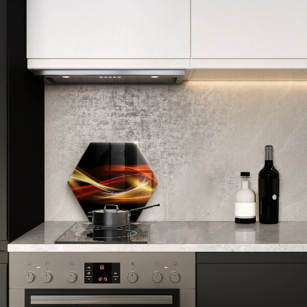 Tabla de cortar de vidrio Luz y humo abstractos