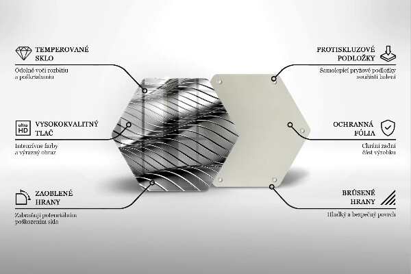 Tabla de cortar de vidrio Estructura metálica 3d