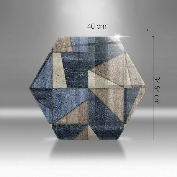 Tabla de cortar de vidrio Abstracción geométrica