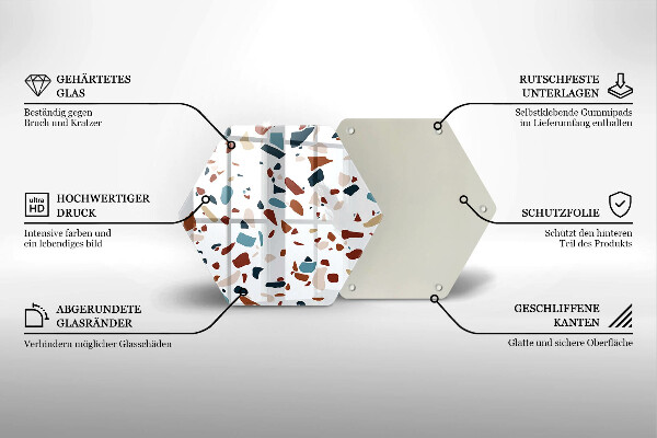Tabla de cortar de vidrio Piedra decorativa
