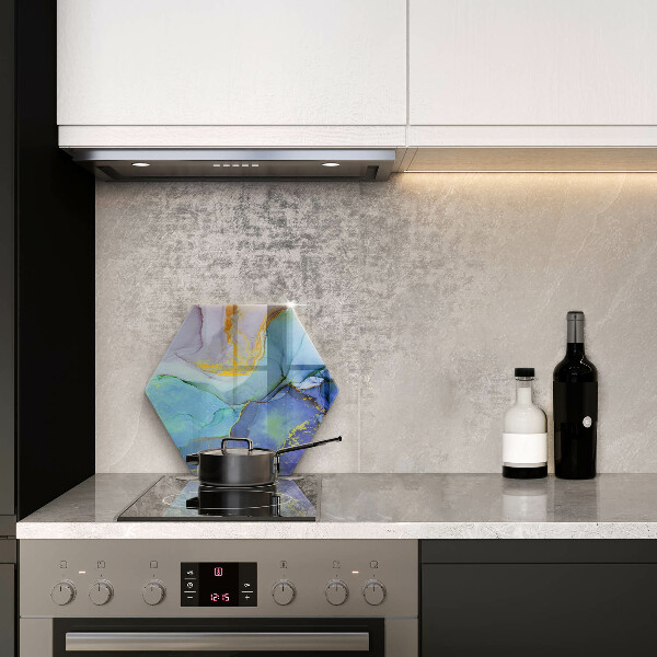 Tabla de cortar de vidrio Piedra dorada agrietada