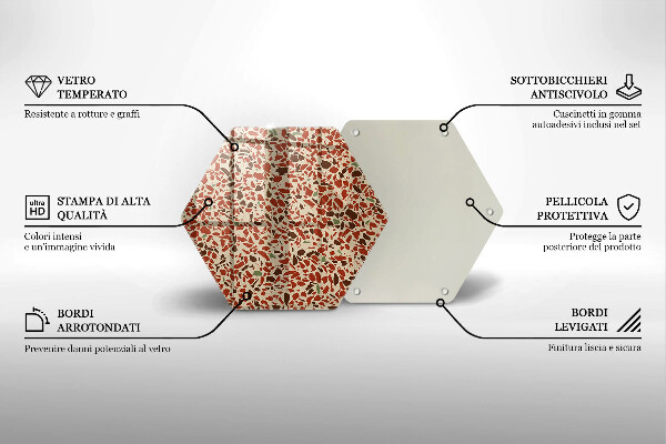Tabla de cortar de vidrio Gres fino