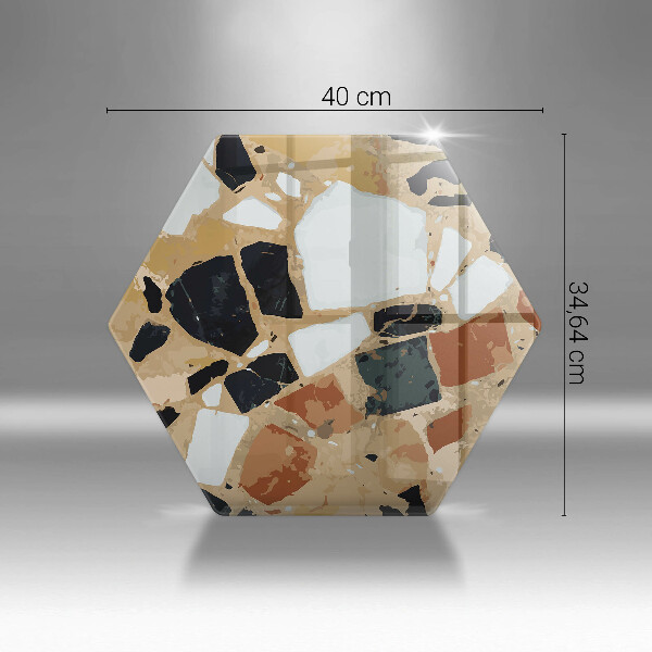 Tabla de cortar de vidrio Plato de piedras decorativas