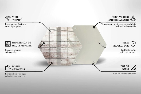 Tabla de cortar de vidrio Tableros de madera viejos