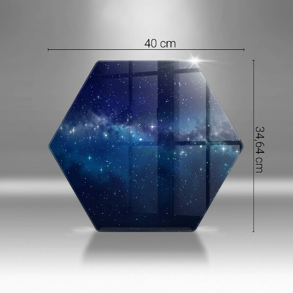 Tabla de cortar de vidrio Espacio y estrellas