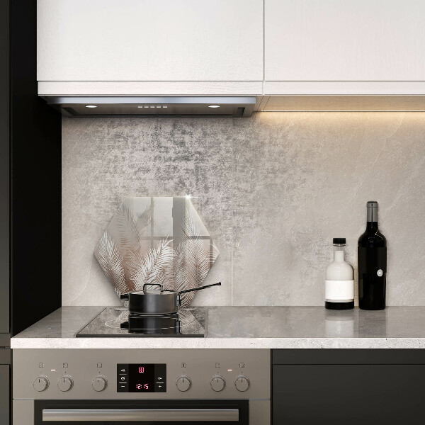 Tabla de cortar de vidrio Hojas de vegetación boho