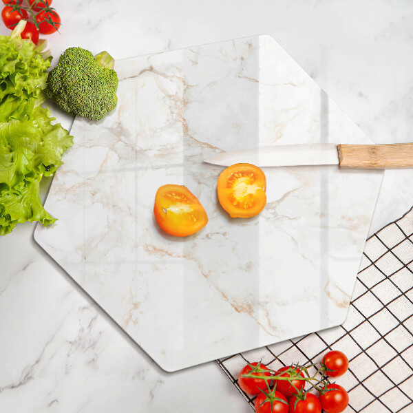Tabla de cortar de vidrio Piedra de mármol elegante