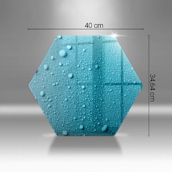 Tabla de cortar de vidrio Gotas de agua