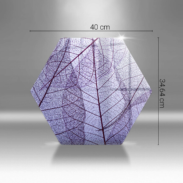 Tabla de cortar de vidrio Hojas con venas