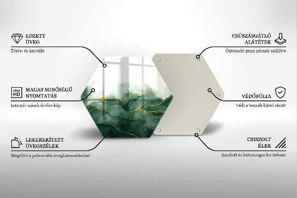 Tabla de cortar de vidrio Naturaleza abstracta