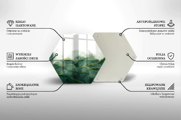 Tabla de cortar de vidrio Naturaleza abstracta