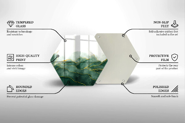 Tabla de cortar de vidrio Naturaleza abstracta