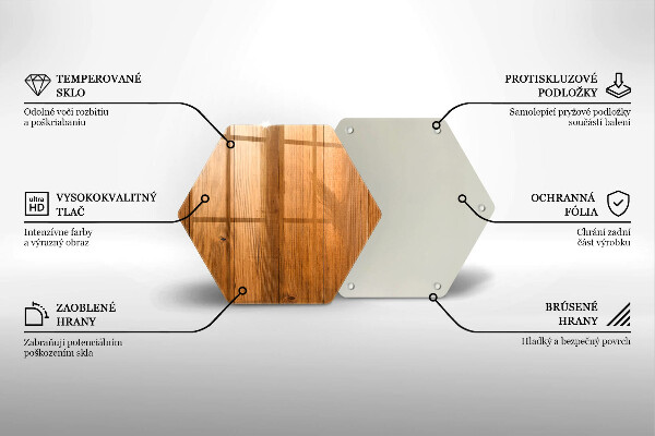 Tabla de cortar de vidrio Tablones de madera